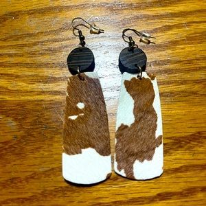 Handmade Cowhide earrings